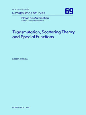 cover image of Transmutation, Scattering Theory and Special Functions